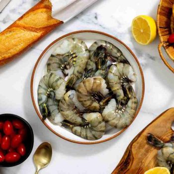 BRAND, CATEGORY, MAINE LOBSTER NOW, SHRIMP, Colossal Black Tiger Prawns - 2 lbs.