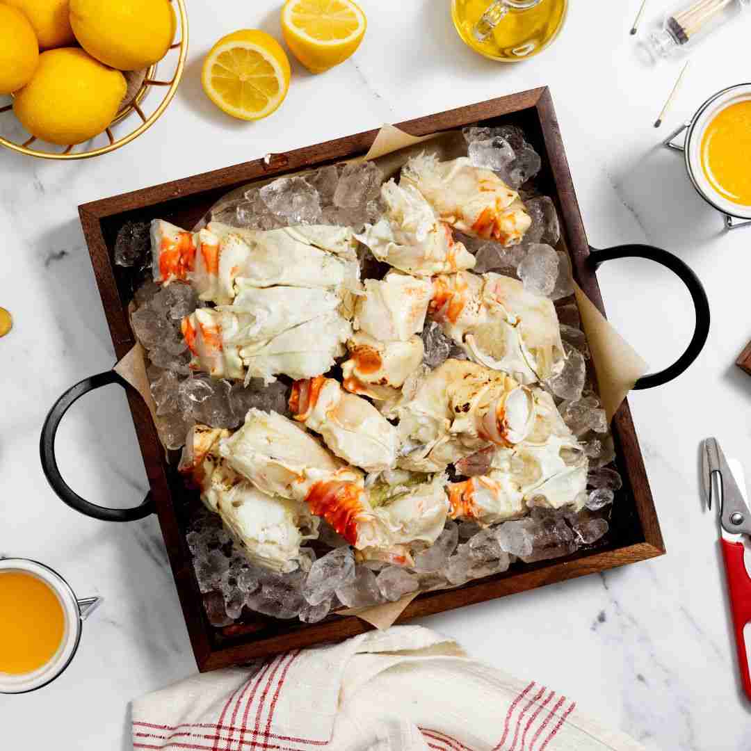 Golden / Red King Crab Leg Segments, Claws & Knuckles – 2 lbs