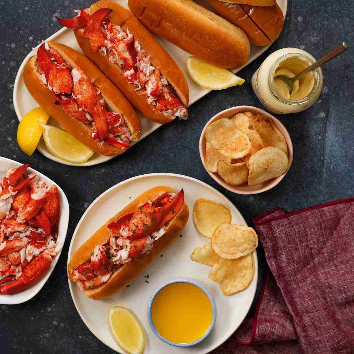 BRAND, CATEGORY, LOBSTER DINNERS, MAINE LOBSTER NOW, Maine Lobster Roll Kit (6-Pack)
