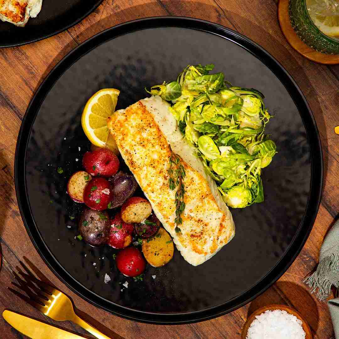 BRAND, CATEGORY, FISH, MAINE LOBSTER NOW, Wild-Caught Halibut Fillet - North Atlantic - 16-18 oz.